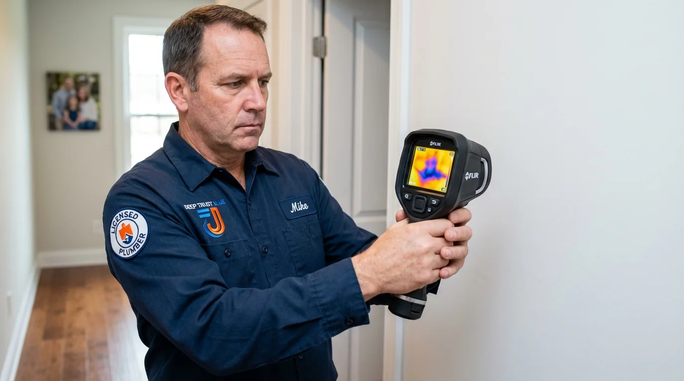 Thermal imaging leak detection by Johns Plumbing LLC in Rossford